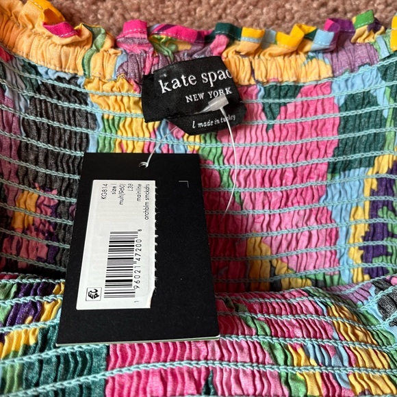 Kate Spade Floral Midi Dress - Pink, Yellow, Green - Picture 5 of 7